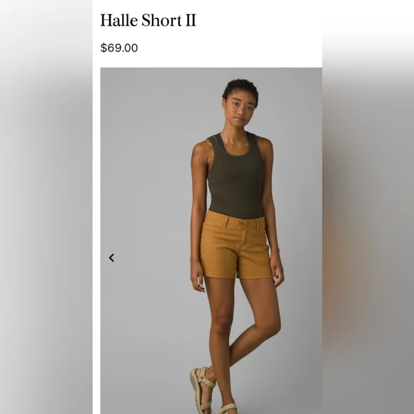 NWT Prana Plus Size 20W Halle Short II Mid-Rise Earthbound - Picture 4 of 5